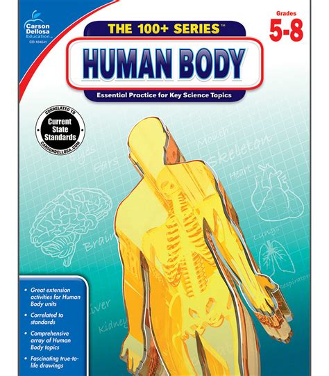 Human Body Workbook Grade 5 8 Paperback —