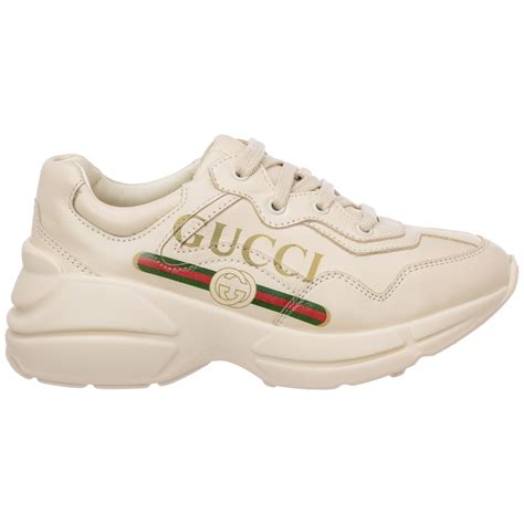 Gucci Boys Shoes Baby Child Sneakers Leather Apollo In White Modesens