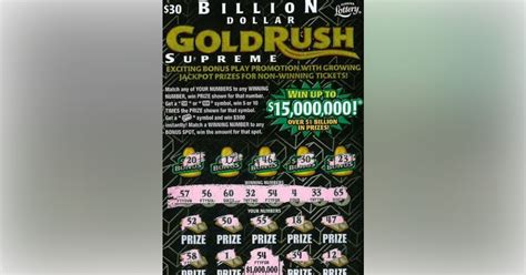 Man Claims 1 Million Prize From Gold Rush Lottery Scratch Off Ticket