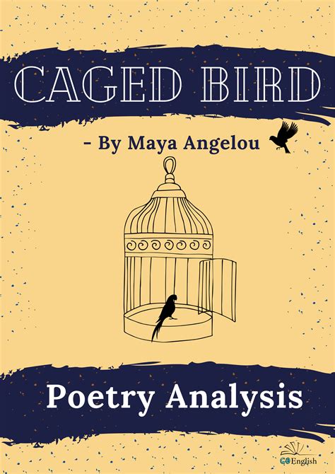 The Cover For Caged Bird By Mary Angelou With A Bird In A Cage
