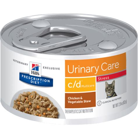 Prescription diet c/d multicare stress + metabolic is clinical nutrition is specialy formulated to help support your cat's urinary health and manage stress while providing all the nutrition your cat needs during weight loss and maintenance. Hill's® Prescription Diet® c/d® Multicare Stress Feline ...