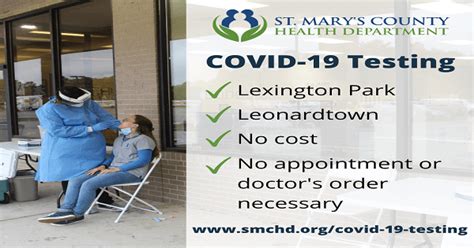St Marys County Health Department Provides Updates On Leonardtown And