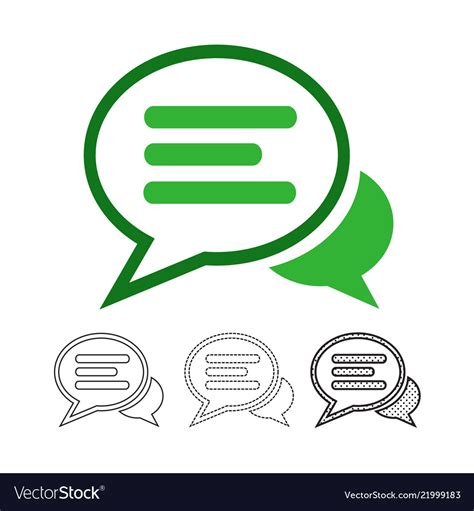 Speech Bubble Chat Icon Royalty Free Vector Image