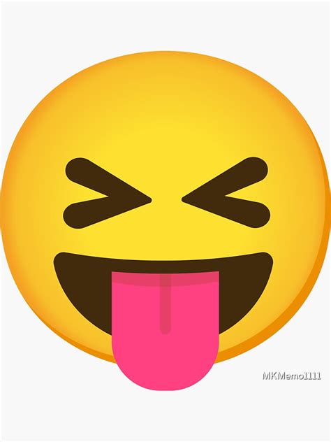 Emoji Face With Stuck Out Tongue And Tightly Closed Eyes T For