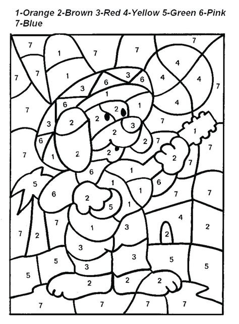 You can now print this beautiful color by number for adults hard coloring page or color online for free. Easy Color by Number for Preschool and Kindergarten