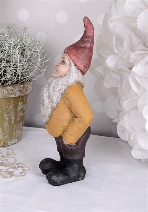 Garden Gnome Snow White Gnome Antique Garden Figure Decorative Gnome