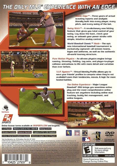 Major League Baseball 2k6 Box Shot For Playstation 2 Gamefaqs