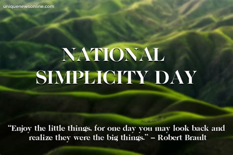 National Simplicity Day 2023 Quotes Images Messages Posters