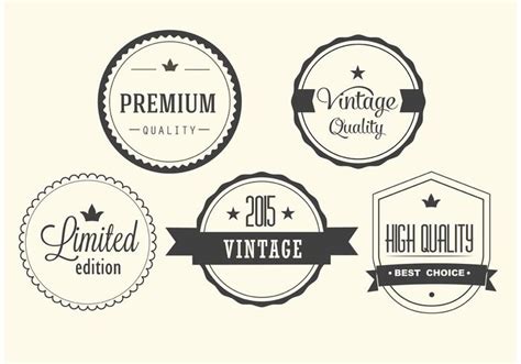 Free Vintage Vector Label Set 83545 Vector Art At Vecteezy