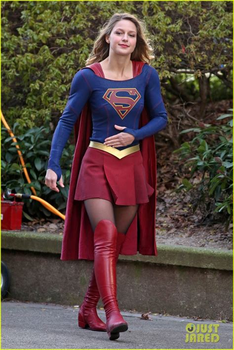 full sized photo of melissa benoist gets back to supergirl filming after filing from divorce