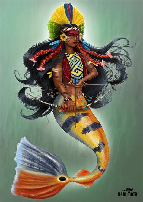 Iara Is A Figure From Brazilian Folklore Based On Ancient Tupi And