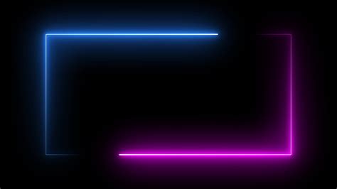 Neon Light Border Stock Video Footage For Free Download