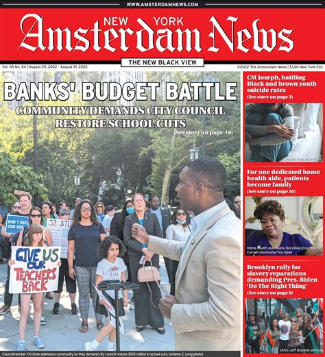 The New York Amsterdam News Issue 34 August 25 31 2022 By