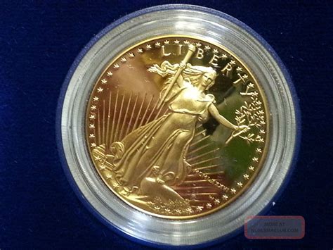 1986 W American Eagle Liberty 50 Us 1oz Proof Gold Coin Wcoa Slg196