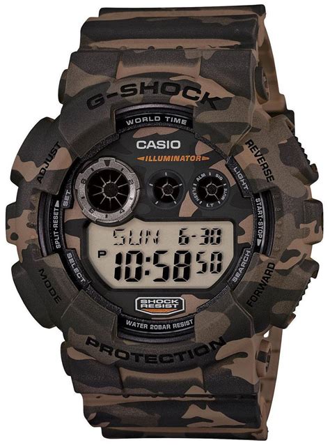 Casio G Shock Digital Camouflage Series Gd 120cm 5 Mens Watch