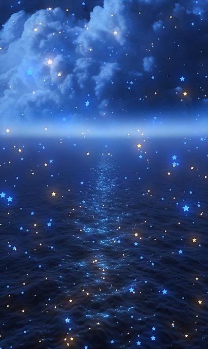 Stars Night Heart Galaxy Sky Animated Gifs