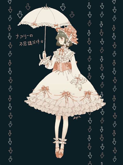 Cute Lolita Fashion Manga Anime Girls With Flowers Style Inspiration