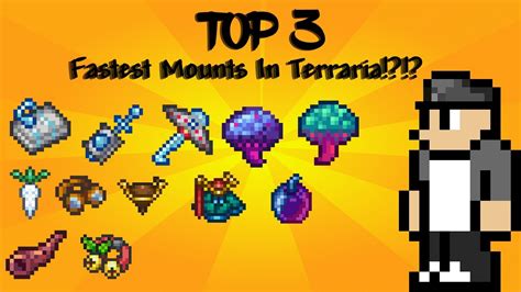 What Are The 3 Fastest Mounts In Terraria Youtube