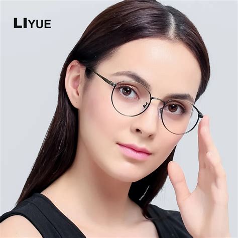 Liyue Vintage Round Metal Frame Glasses 2017 New Arrival Optical Frame For Women Small Size