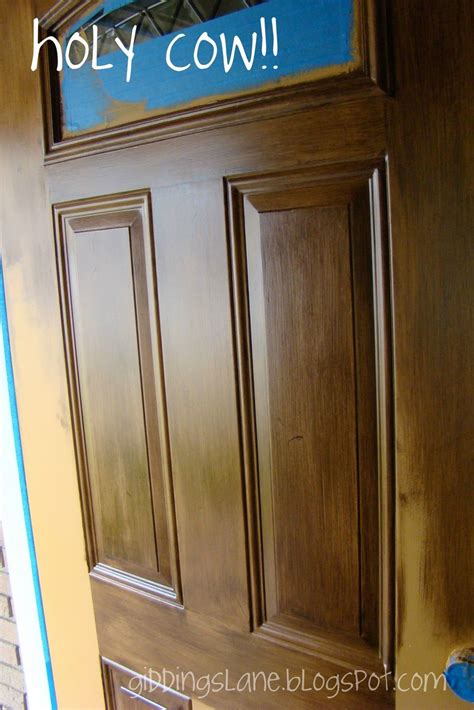 Giddings Lane Doors Wood Paneling Makeover Painted Front Doors