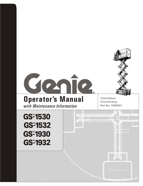 Operator S Manual Genie Industries