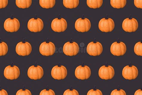 Halloween Holiday Background With Glitter Pumpkin Decor Stock Photo
