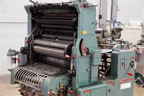 Atf Chief 20a Single Color Offset Printing Press Boggs Equipment