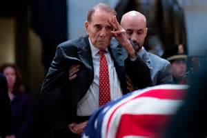 Former us senator bob dole speaks as he introduces us secretary of state nominee mike (newsnation now) — former republican presidential candidate and longtime senator bob dole. Bob Dole, 95, salutes casket carrying George H.W. Bush