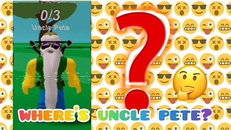 Wheres Uncle Pete Roblox Break In Story Youtube