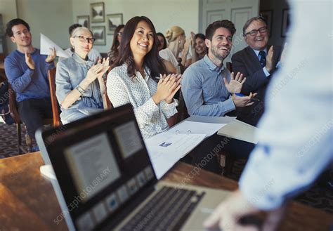 Business People Clapping For Businessman Stock Image F0180255