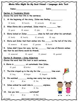 True friendship isn't being inseparable; Unit 5 Language Arts Tests Bundle ~ 2nd Grade ~ Journeys ...