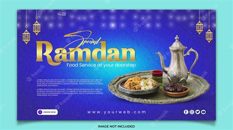 Premium Psd Iftar Ramadan Food Menu Social Media Banner