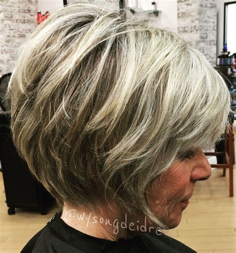 16 Fine Beautiful Short Layered Bob Hairstyles For Over 60