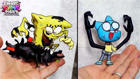 Fnf Making Corrupted Sponge Bob And Gumball Sculptures Timelapse Pibby