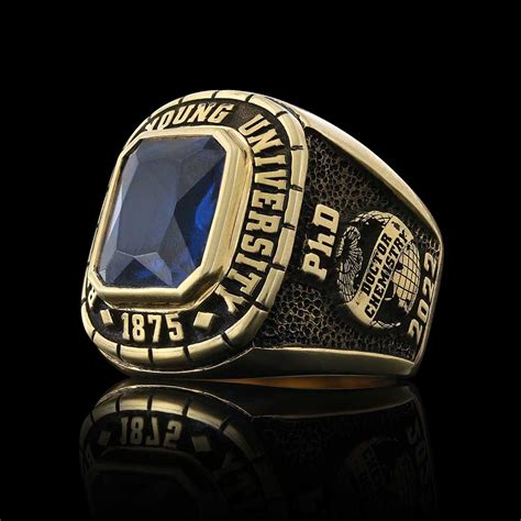 925k Silver Customized Class Ring Customizable College Ring Etsy