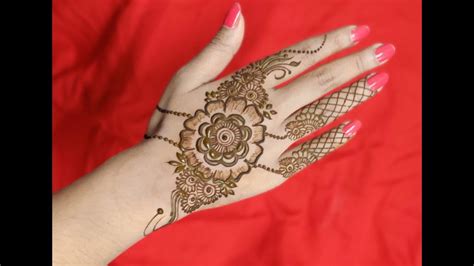 Mehndi Design Simple Back Hand Mehndi Easy Designs Eid Hand Festival