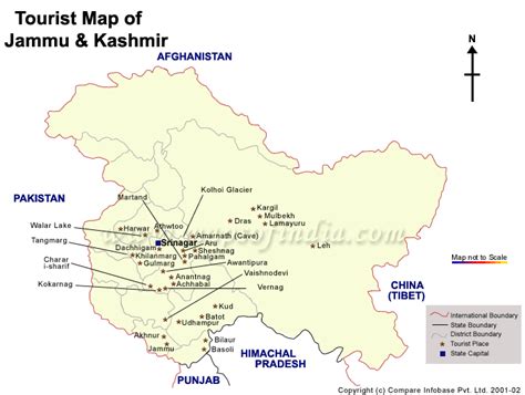 Kashmir Tourism Map