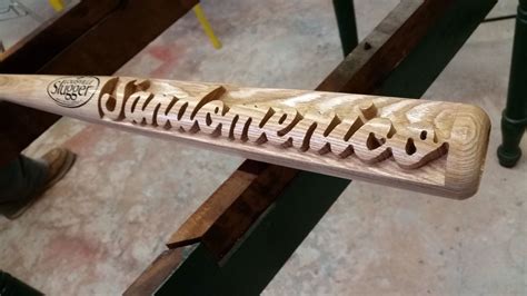 Custom Carved Personalized Baseball Bat By Queen Of All Mediums Llc