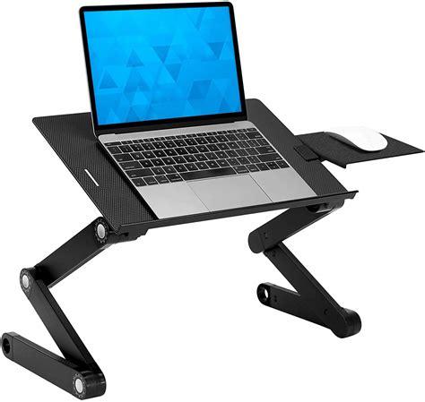 Buy It Adjustable Laptop Stand With Built In Cooling Fans And Mouse