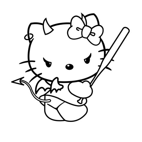 34 Hello Kitty Coloring Pages Halloween Samimartynas