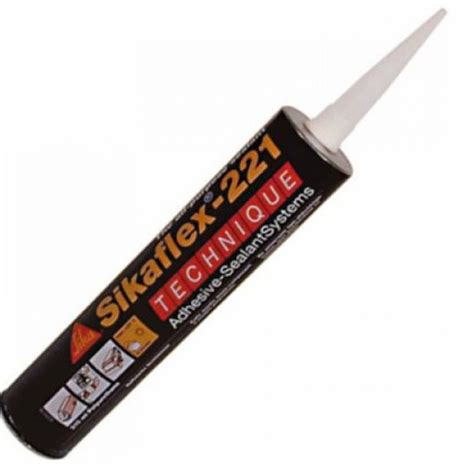 Sikaflex 221 Polyurethane Adhesive Sealant Black 300ml Cartridge