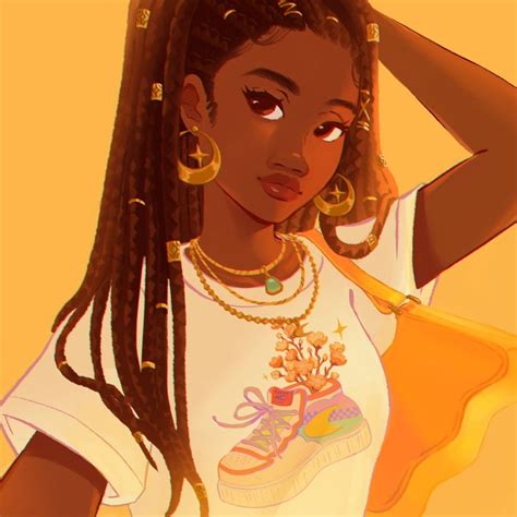 c a m 💫 on twitter in 2020 black girl magic art black girl cartoon black girl art
