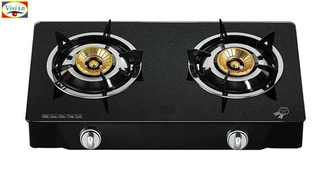 Rotomac Automatice Glass Top Burner Gas Stove With Marbel Look