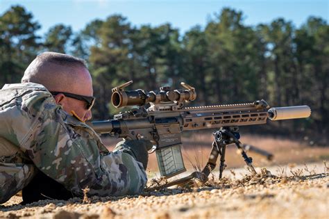 44th Ibct M110a1 Range A Us Army Soldier With The 44th Flickr