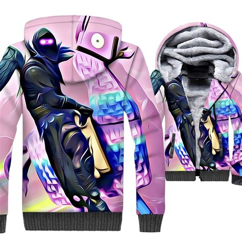 Fortnite Jackets Solid Color Fortnite Series Raven Rainbow Horse