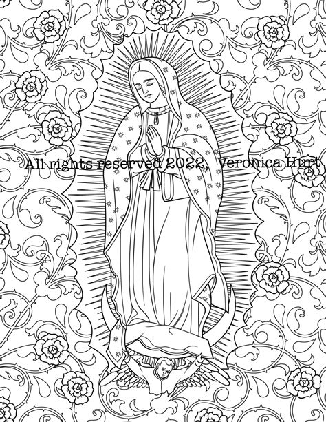 Virgen De Guadalupe Coloring Page Coloring Sheets Coloring Pages Lady My Xxx Hot Girl