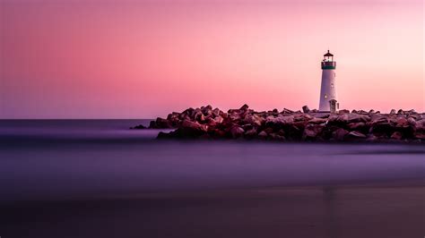Wallpaper Lighthouse Sunset Hd 5k Photography Editor