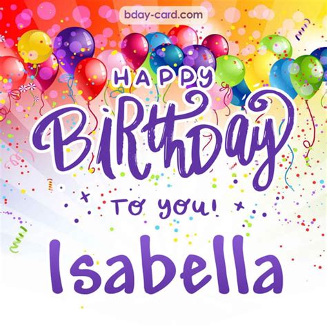Birthday Images For Isabella 💐 — Free Happy Bday Pictures And Photos