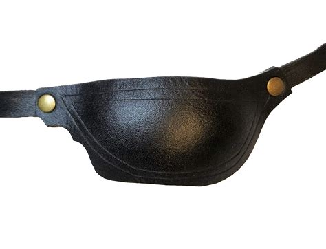 For The Right Eye Handmade Black Real Leather Eye Patch Suitable For Permanent Use Medical