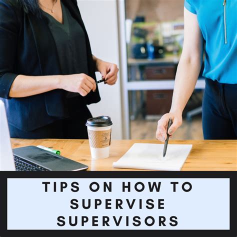15 Tips On How To Supervise Supervisors Toughnickel